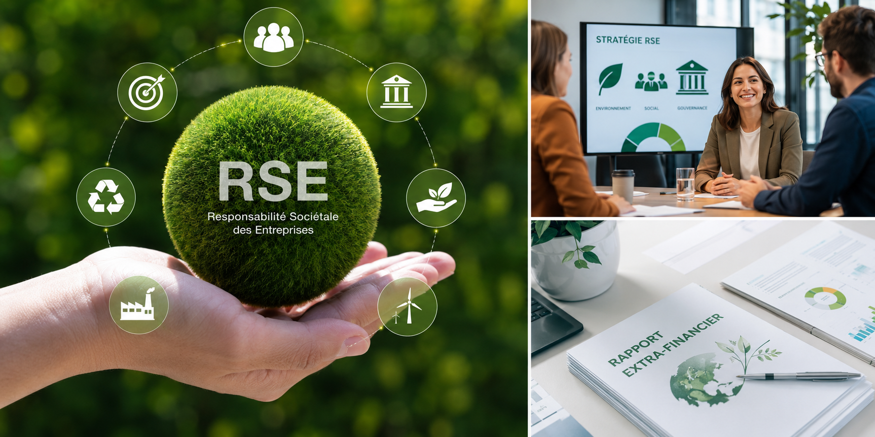 Stratégie RSE en entreprise : environnement, social, gouvernance et reporting extra-financier