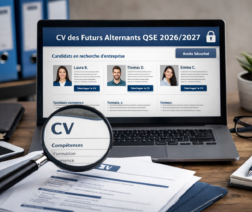 Espace recruteur sécurisé pour consulter les CV des futurs alternants QSE 2026 2027 de TASQ-OM